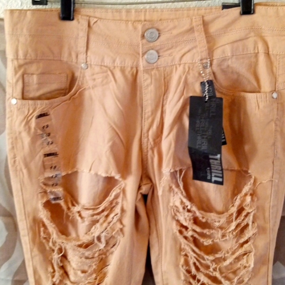 Distressed Pants by Thrill NWT